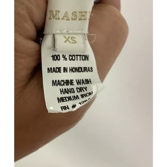 Ann Mashburn Sz XS Poplin Track Shorts Floral Print Blue 100% Cotton Pullon - Picture 5 of 5